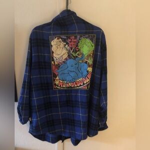 💫Star Wars Plaid Flannel Shirt w/ Max Rebo Band Print- 132A $60 or $50 w/offer